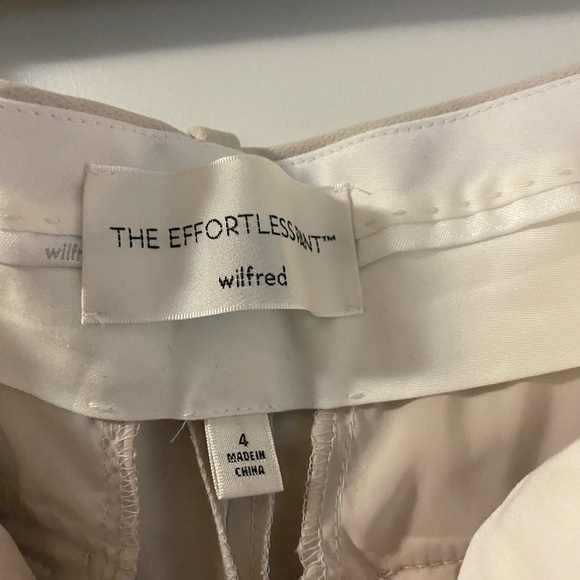 Aritzia Wilfred Effortless Pant - matte pearl, sz 4 - Picture 7 of 9